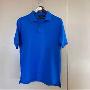 Like New Jos A Bank Cotton Polo Shirt Blue size S